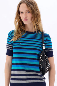 Striped Blue/Silver Sweater