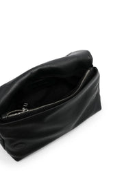 Logo Plaque Black Shoulder Bag