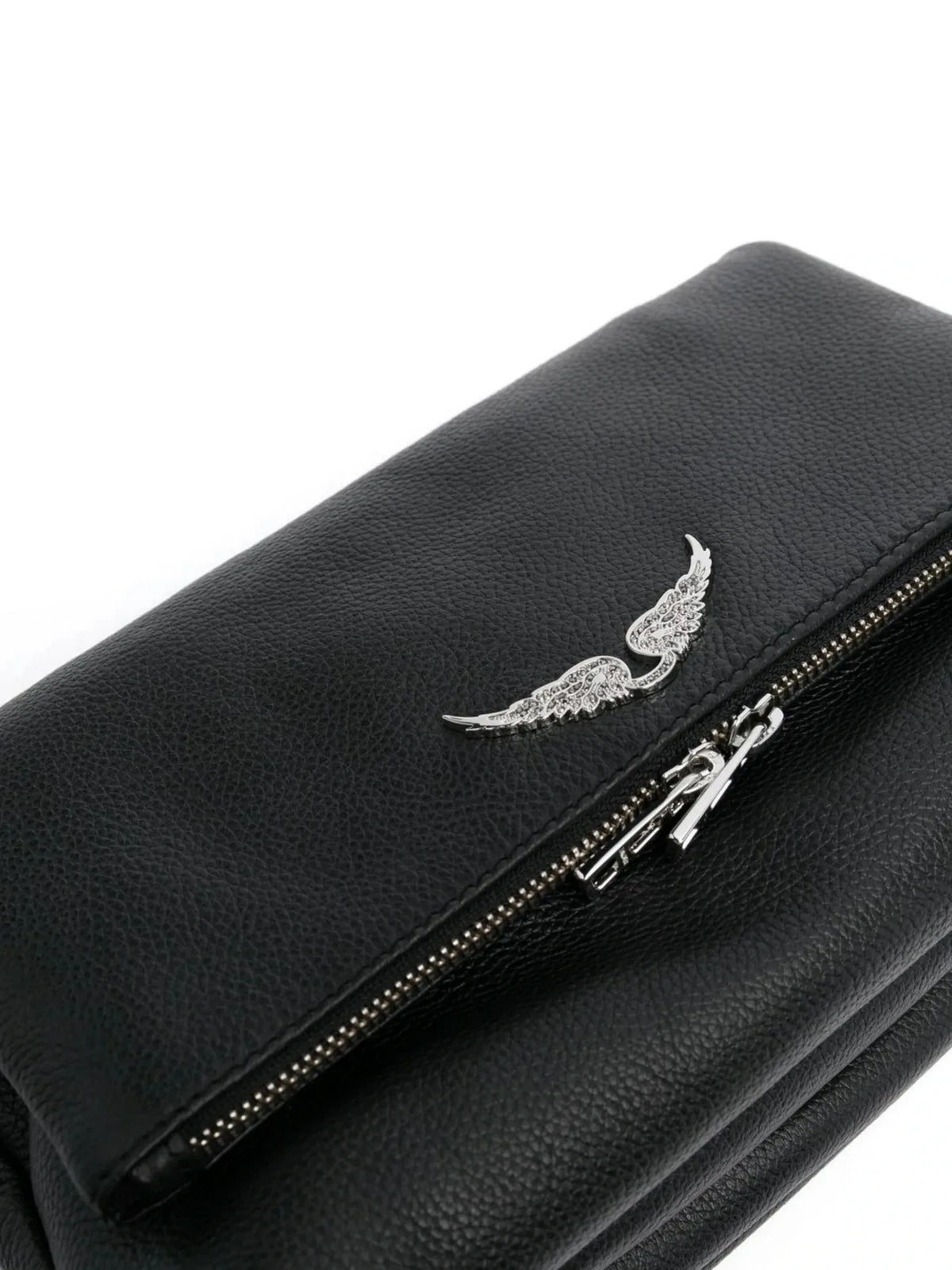 Logo Plaque Black Shoulder Bag