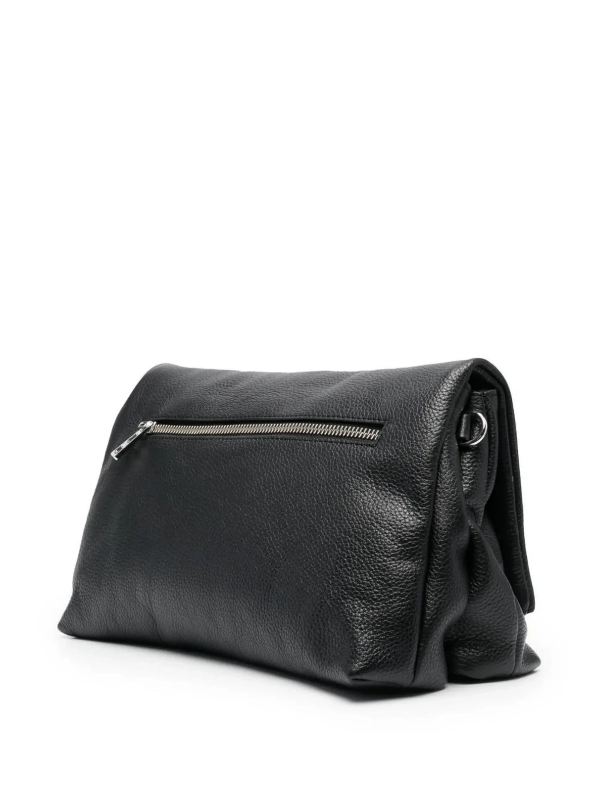 Logo Plaque Black Shoulder Bag