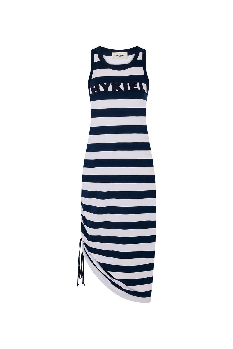 Striped White/Blue Dress