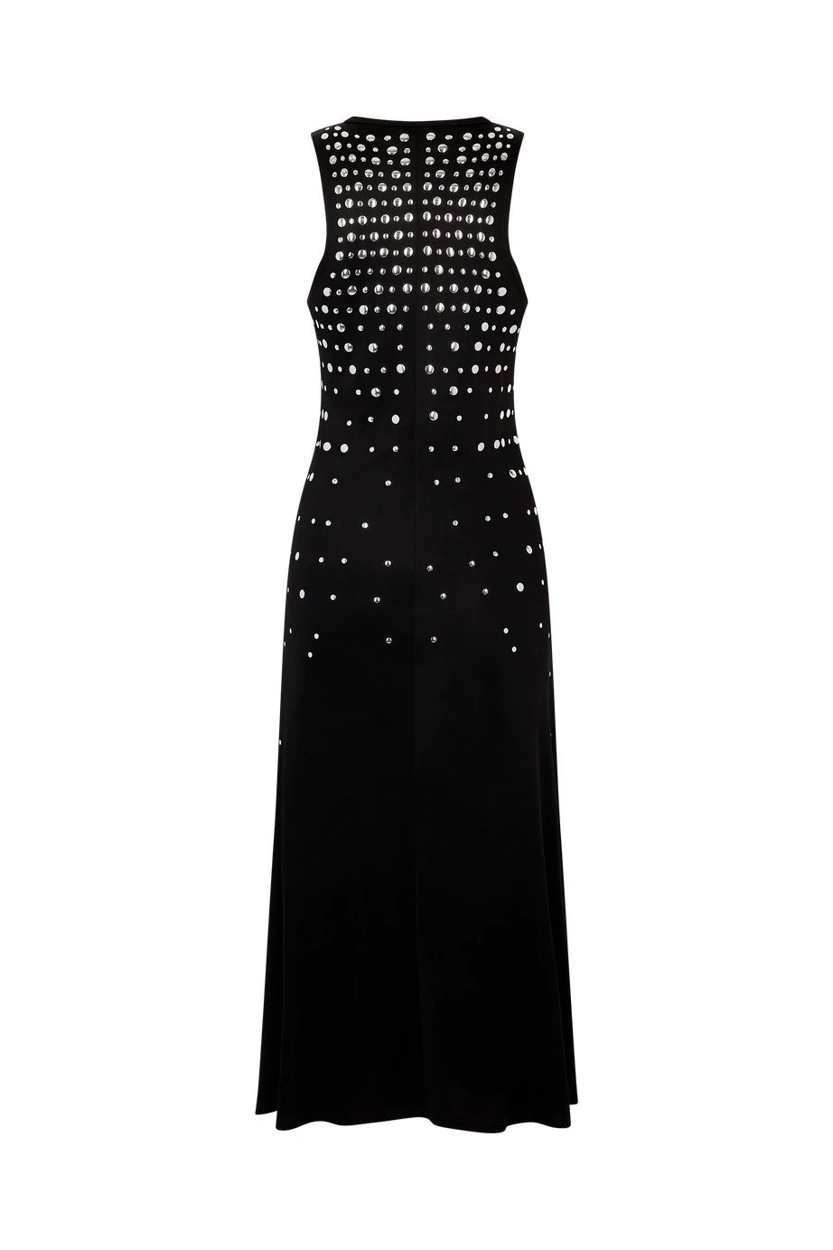 Asymmetrical Studded White Dress