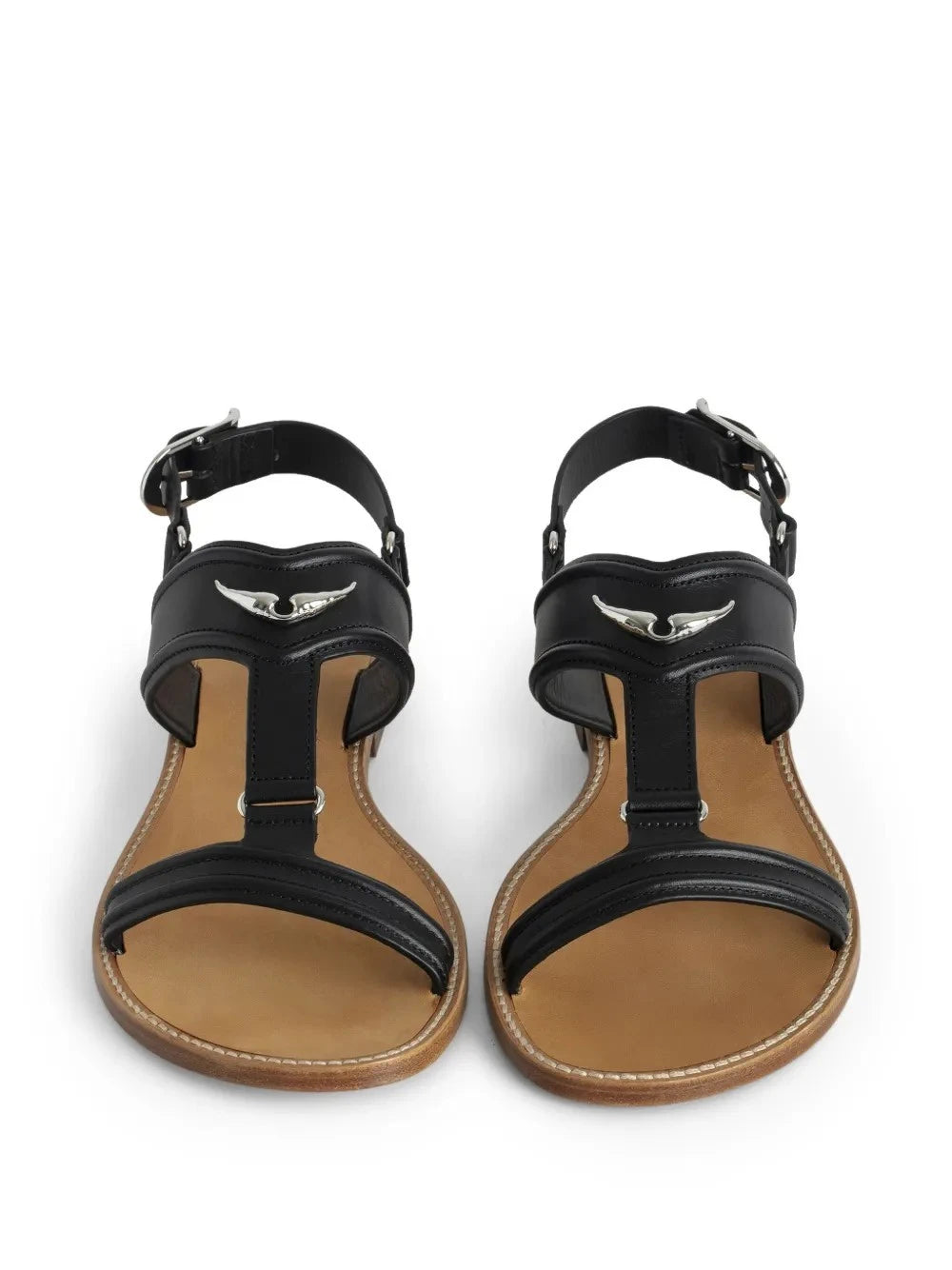 Caprese Wings Black Sandals