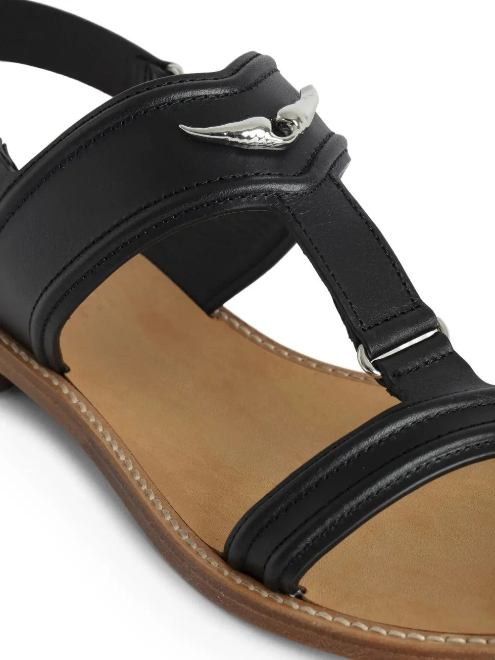 Caprese Wings Black Sandals