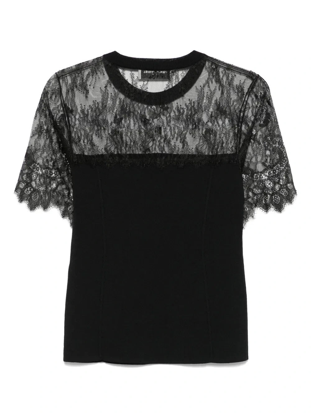 Lace Black T-Shirt