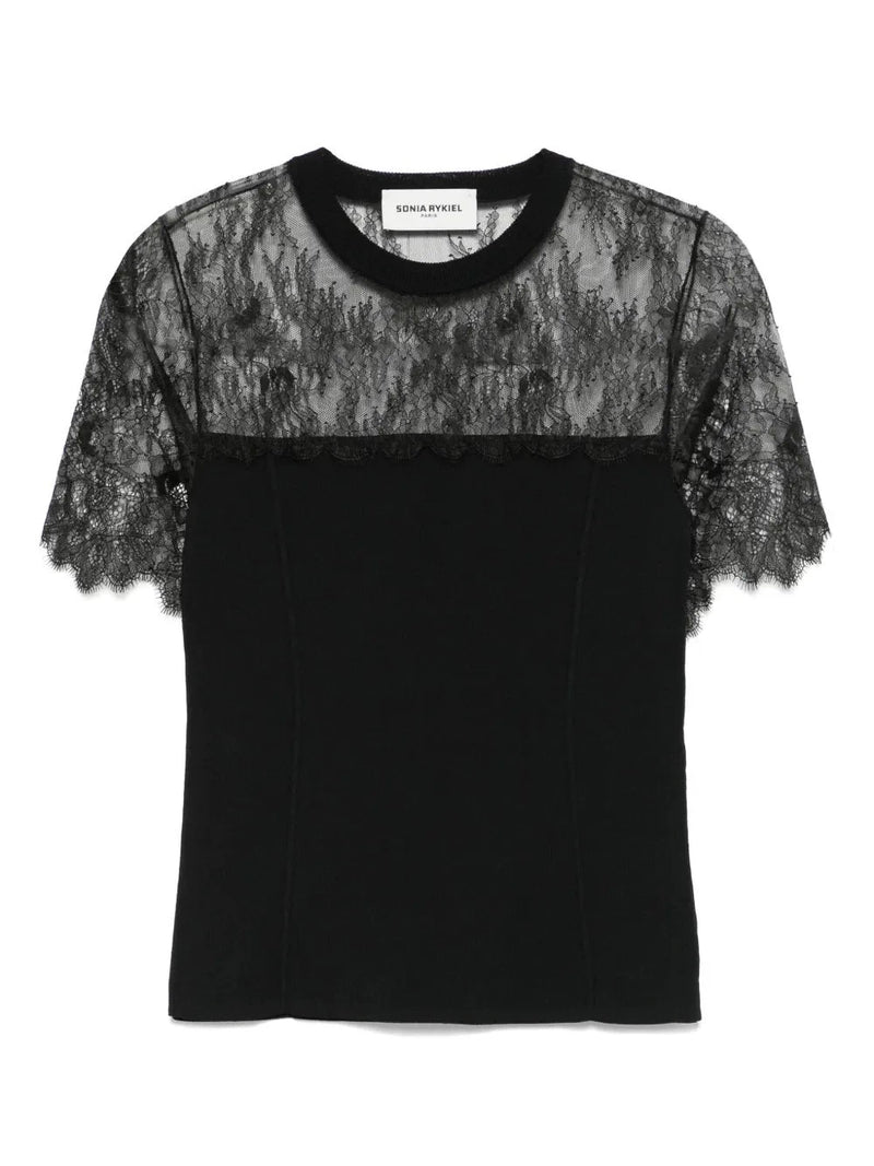 Lace Black T-Shirt