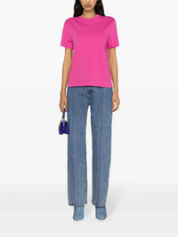 Flocked Logo Black T-Shirt