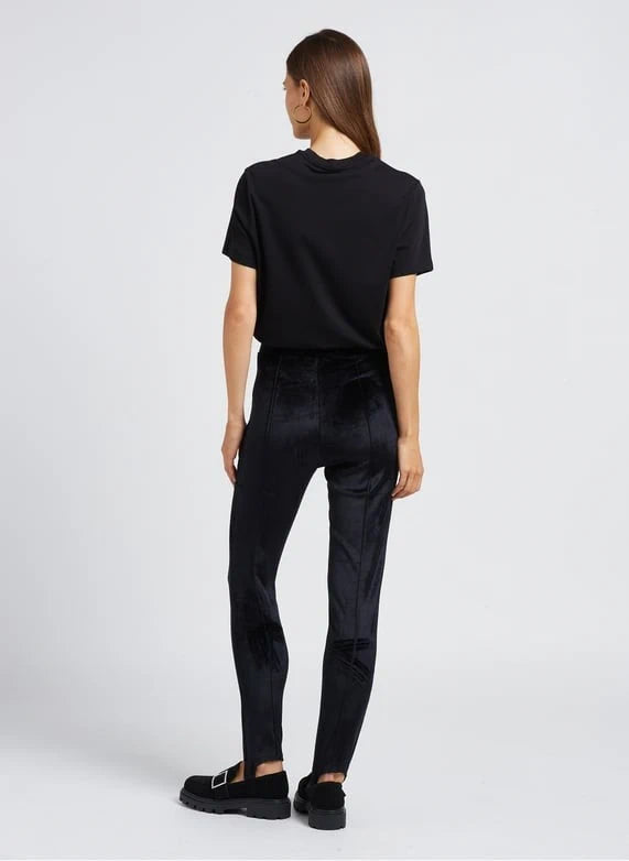 Flocked Logo Black T-Shirt