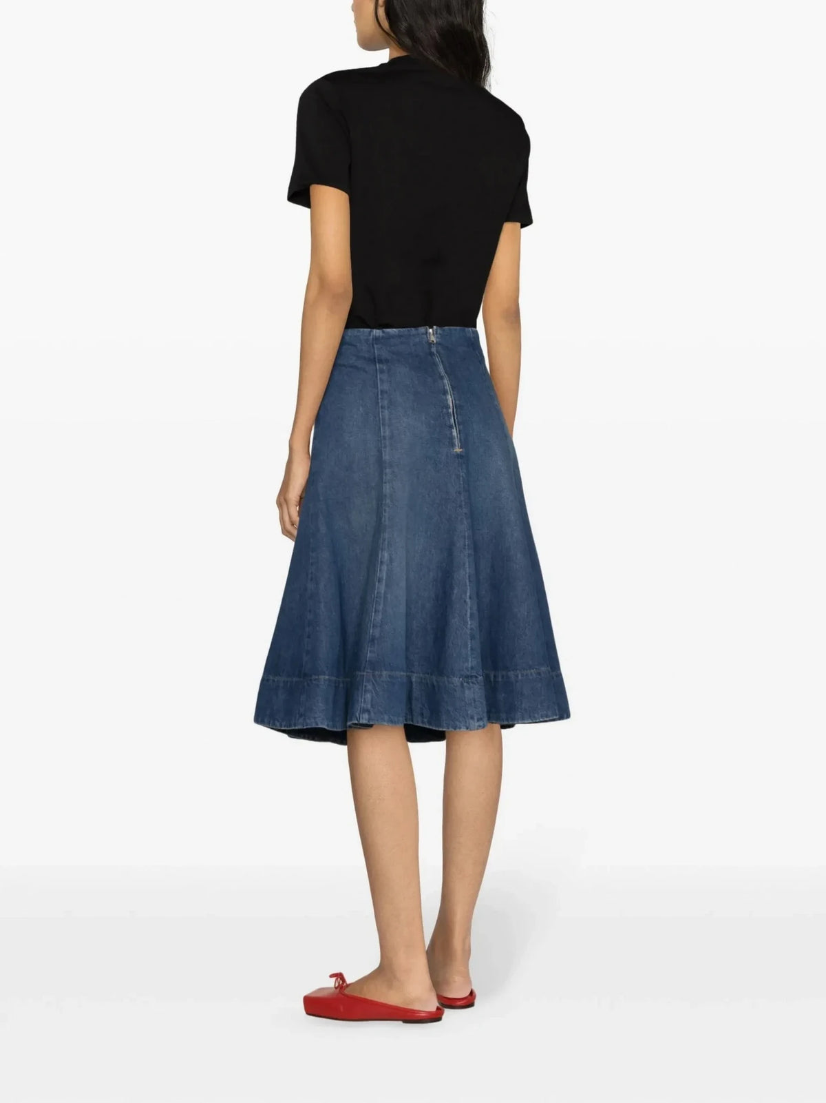 Flocked Logo Black T-Shirt