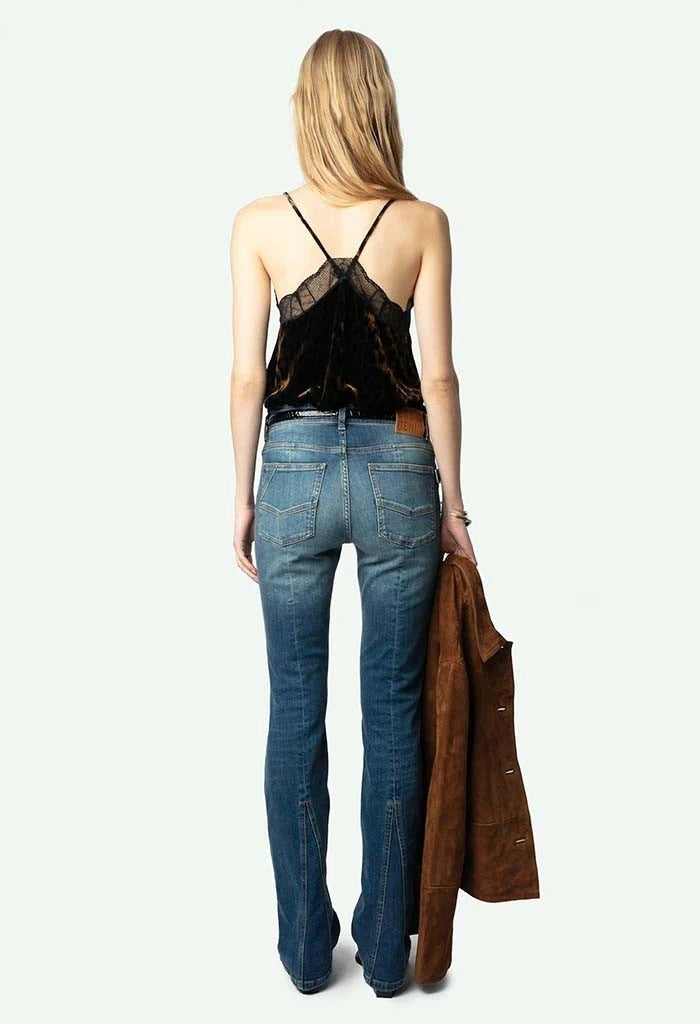 Leopard Velvet Brown Camisole