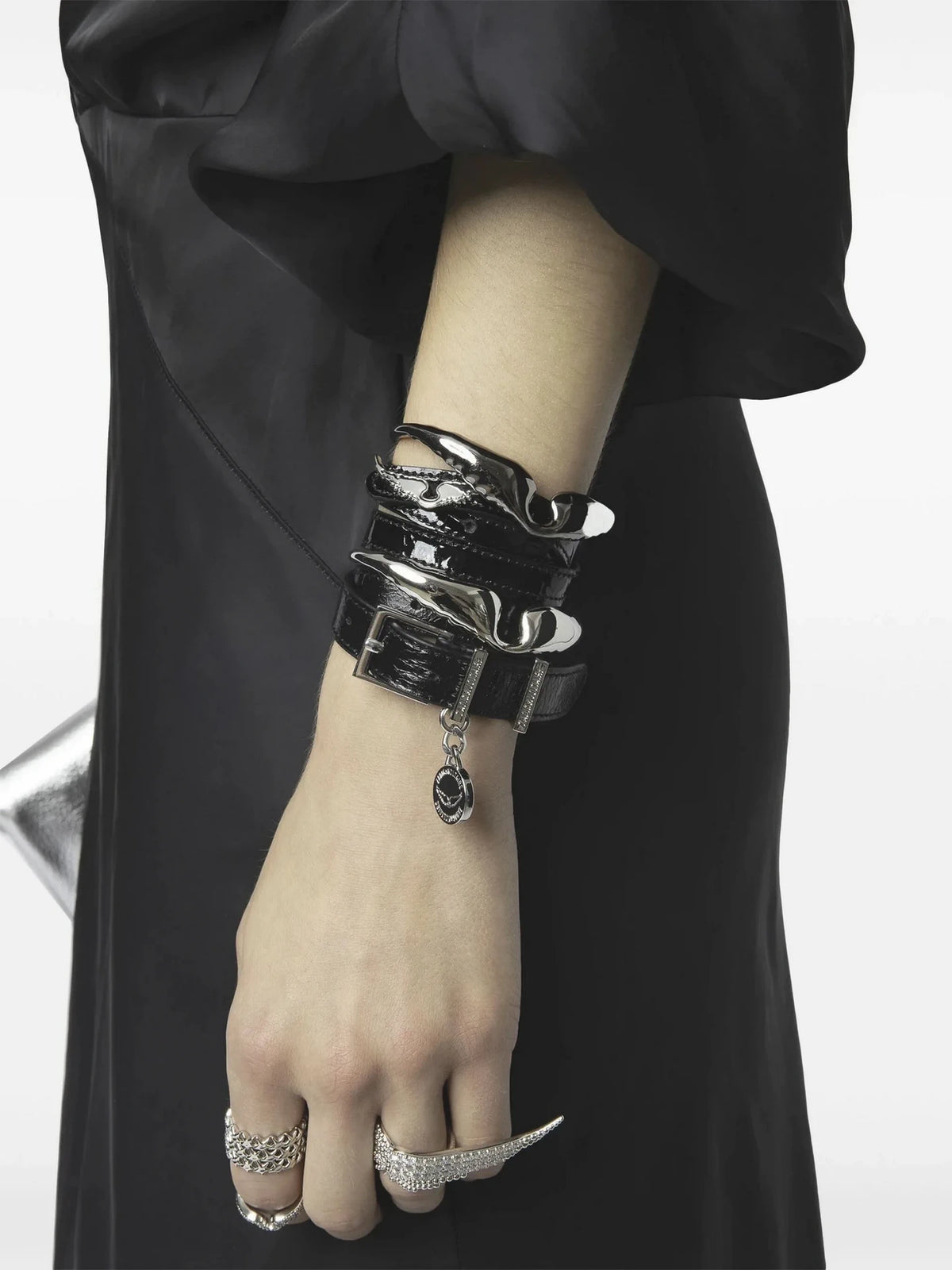 Ruiko Black Satin Dress