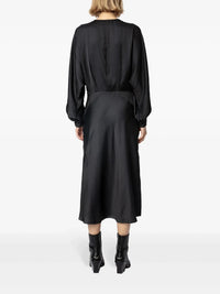 Ruiko Black Satin Dress