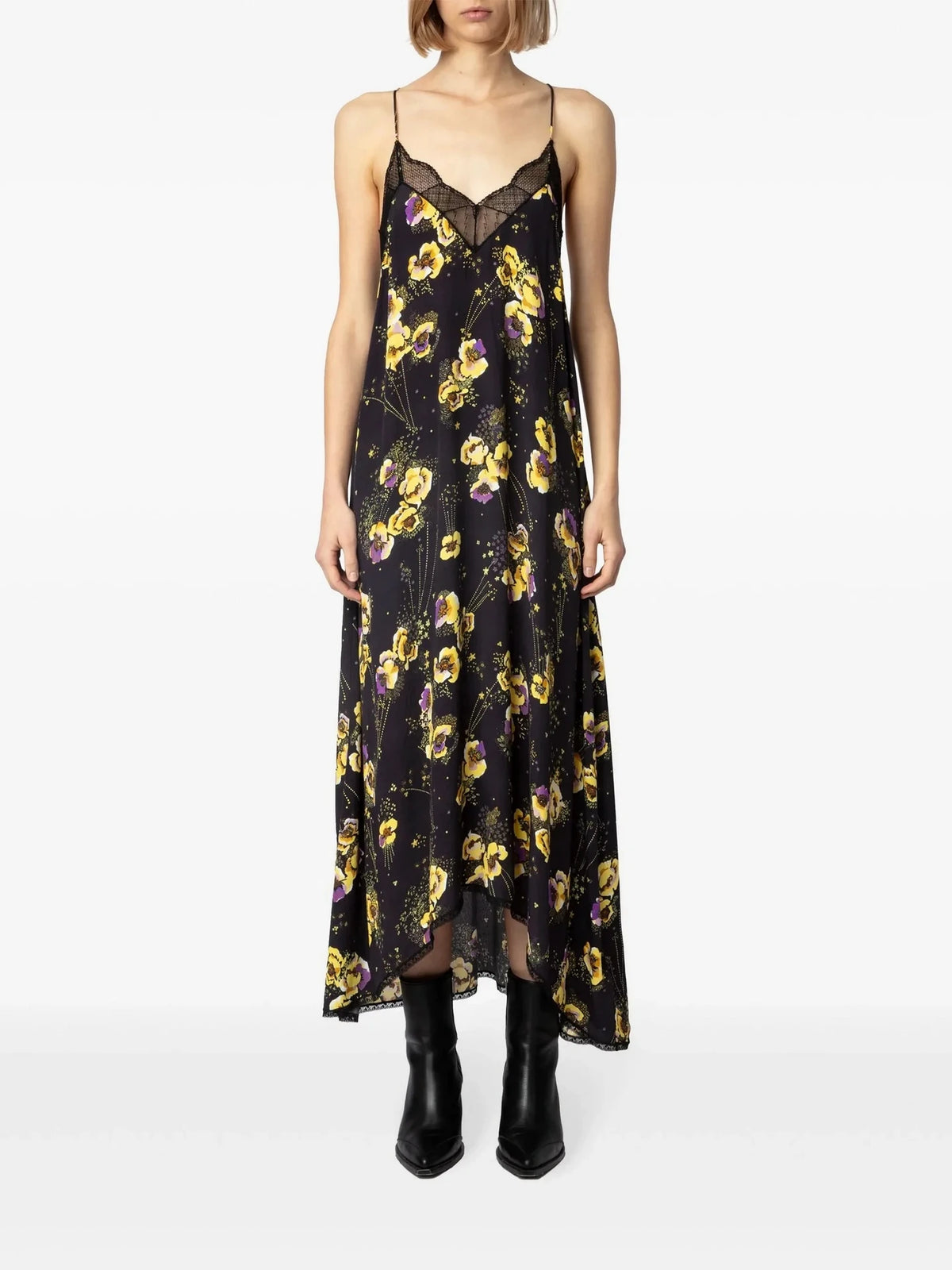 Risty Floral Black Dress