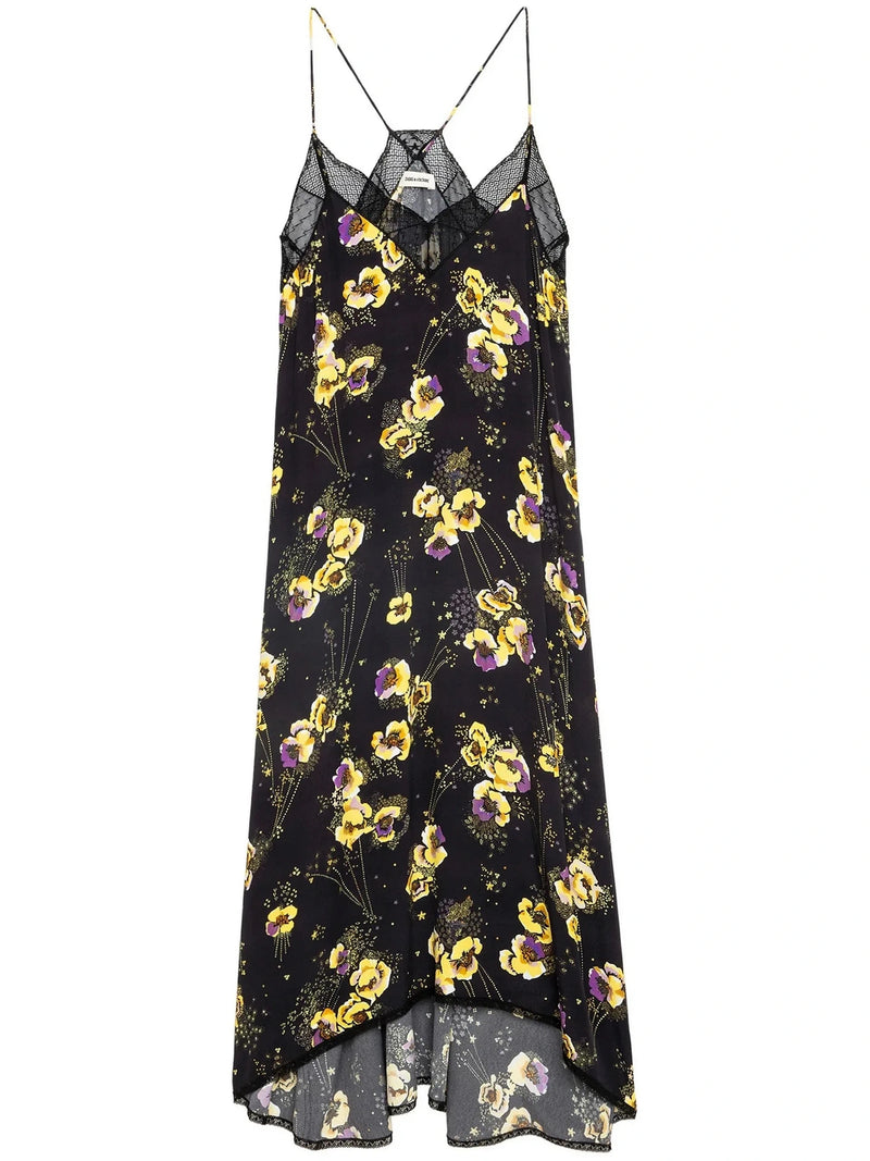 Risty Floral Black Dress