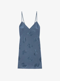 Rameli Navy Blue Silk Dress