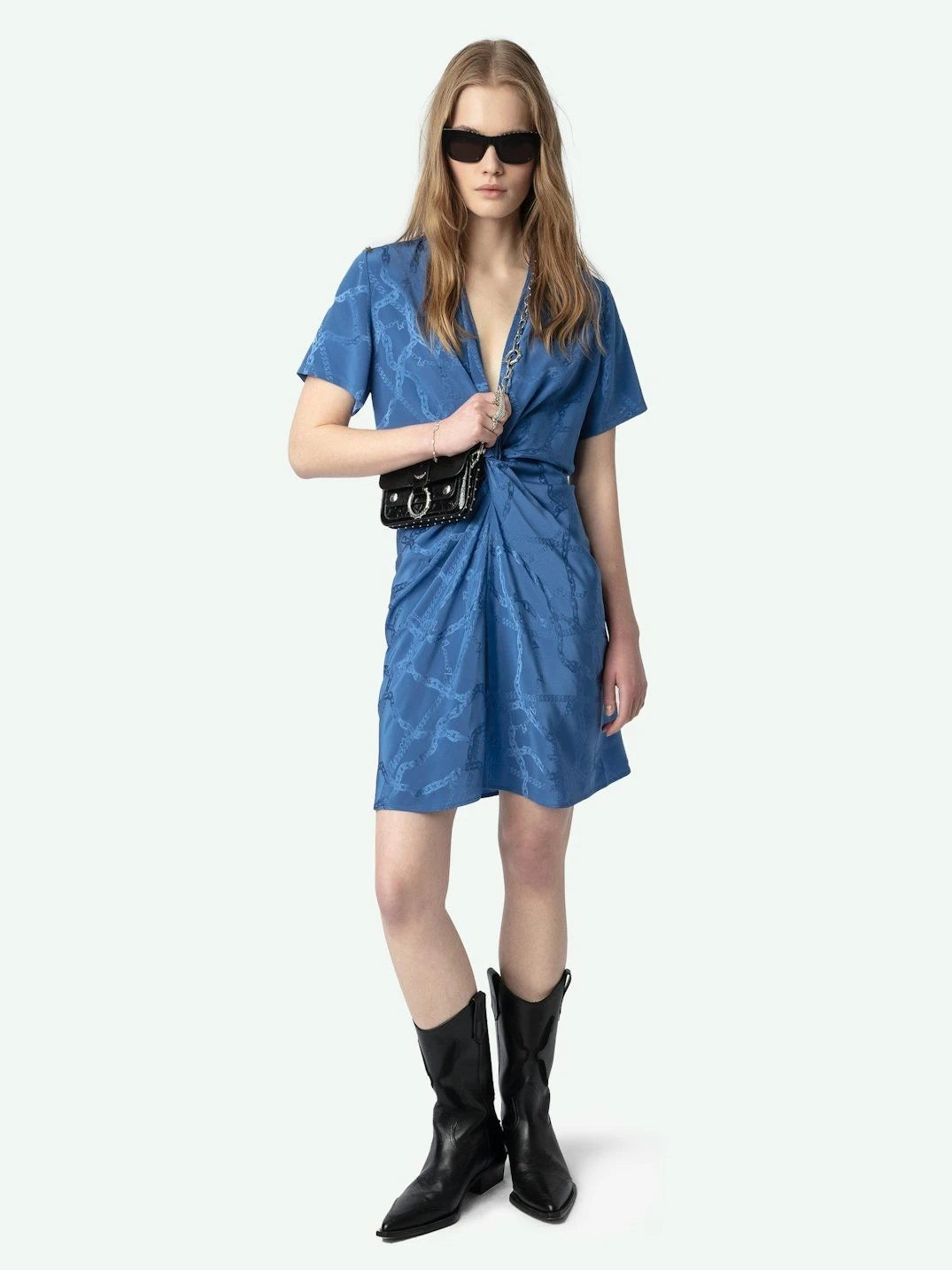 Rozom Chaines Blue Dress