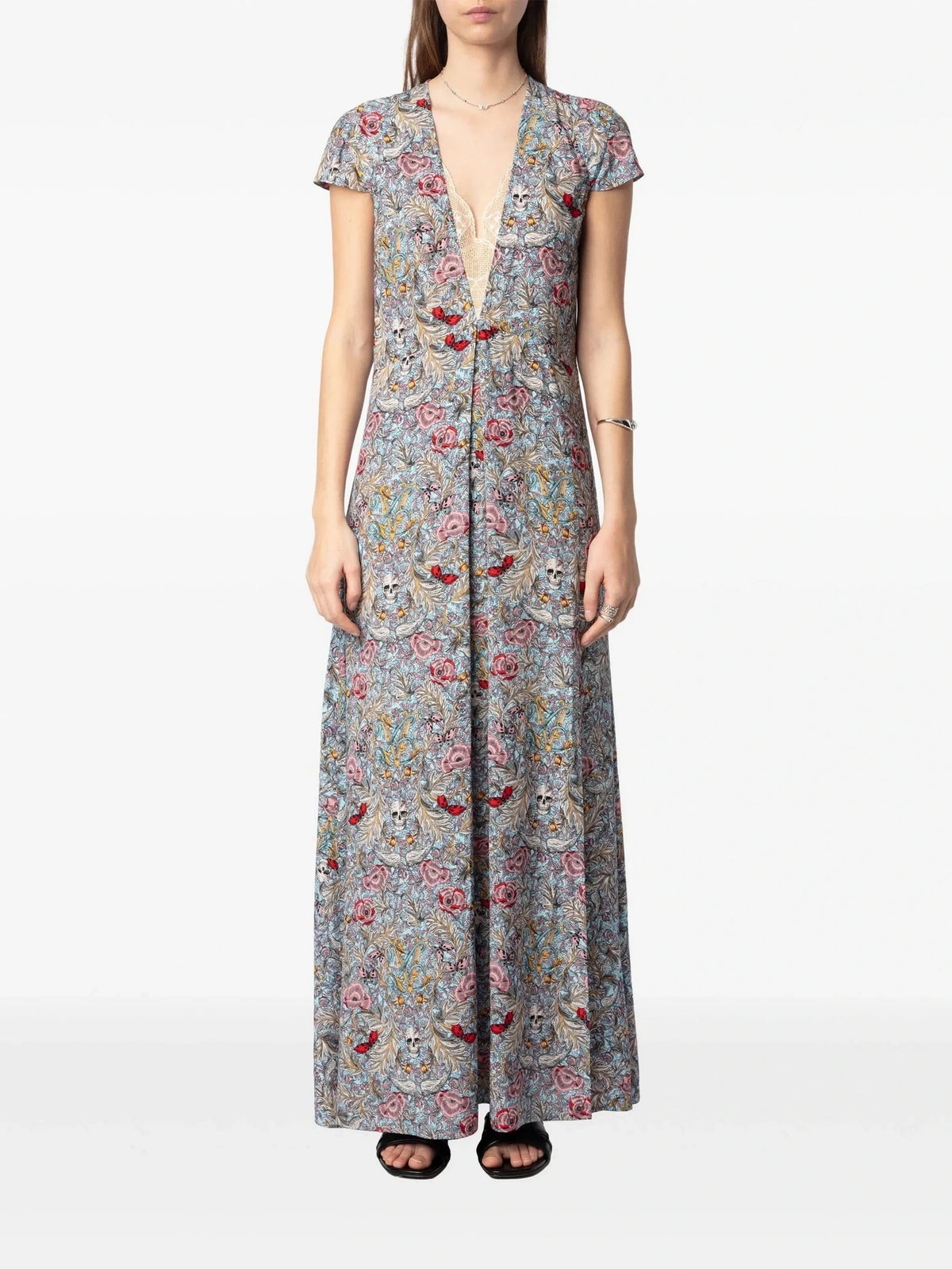 Ravir Floral Grey Dress