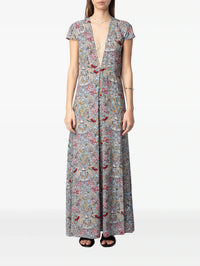 Ravir Floral Grey Dress