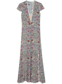 Ravir Floral Grey Dress