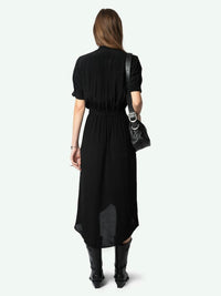 Rimaz Rhinestone Black Dress