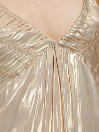 Metallic Rayonne Gold Dress