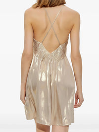 Metallic Rayonne Gold Dress