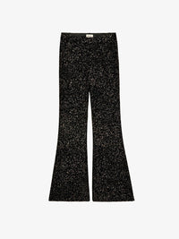 Prevy Velvet Black Trousers