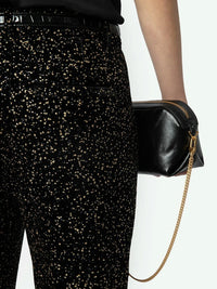 Prevy Velvet Black Trousers