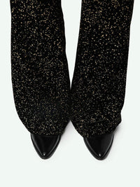 Prevy Velvet Black Trousers
