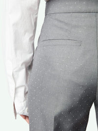Tailored Rhinestone Grey Trousers