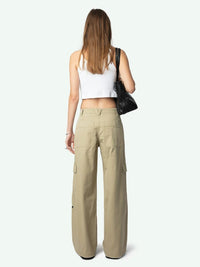 Military-Style Brown Trousers