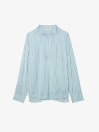 Tink Grey Satin Blouse