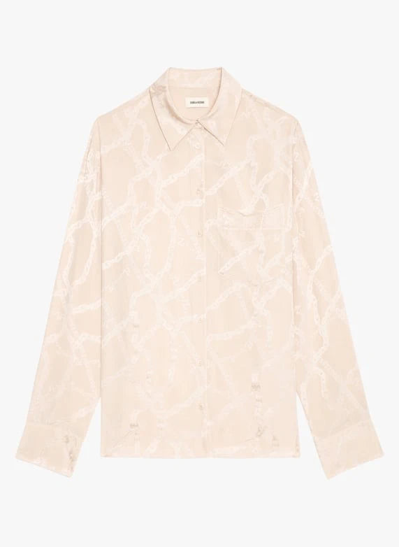 Jacquard Pink Blouse