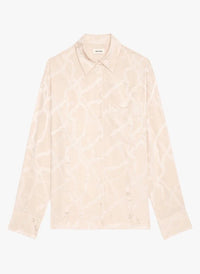 Jacquard Pink Blouse