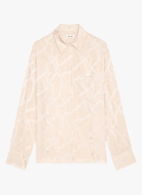 Jacquard Pink Blouse
