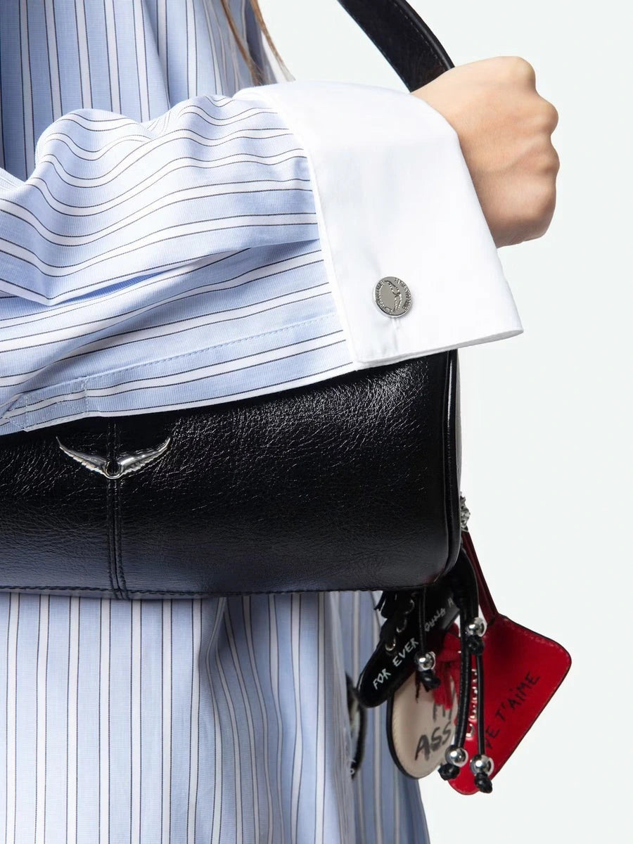 Oversized Striped Grey Shirt