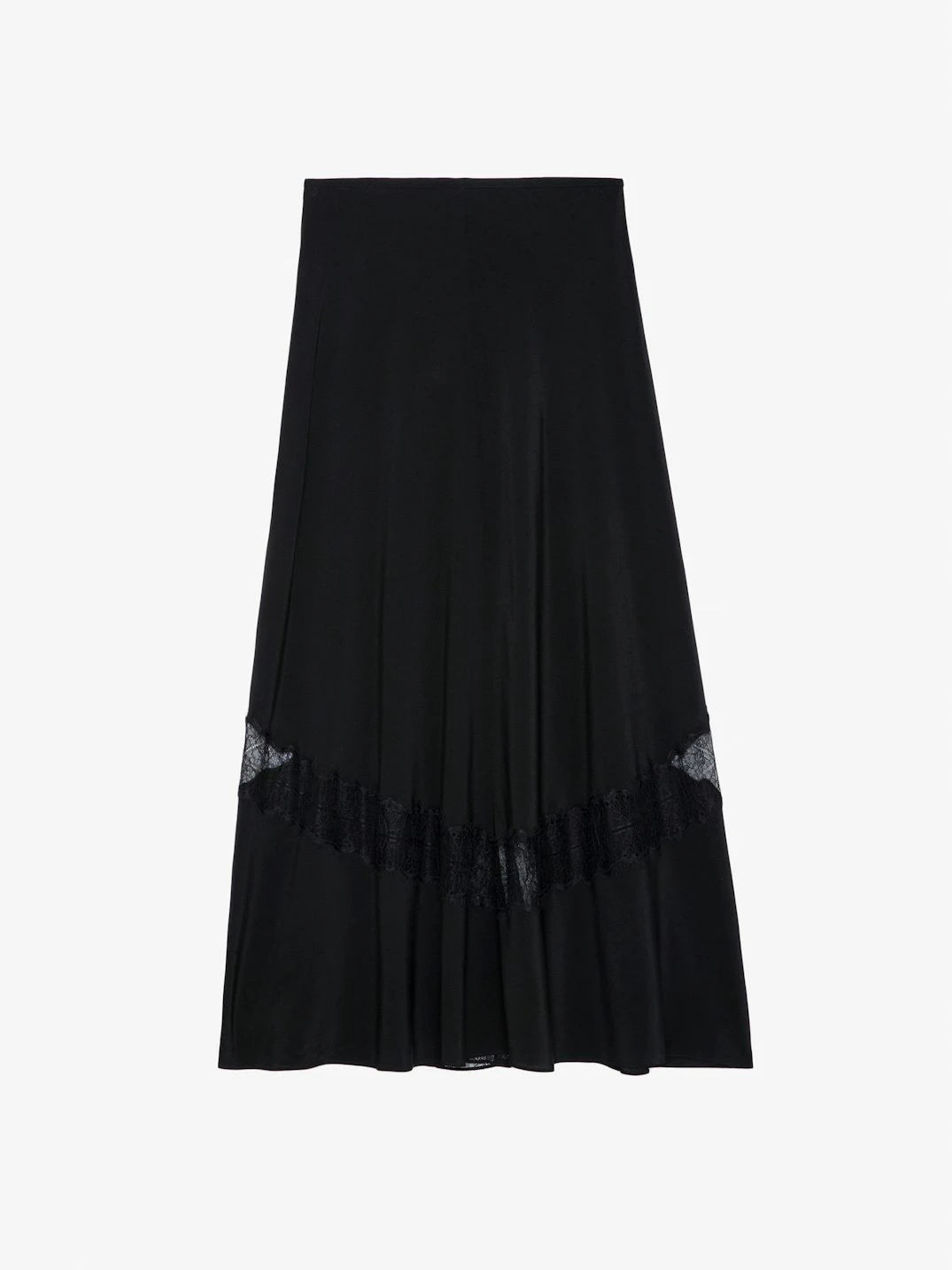 Jaylal Black Silk Skirt