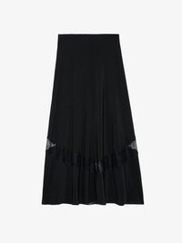 Jaylal Black Silk Skirt