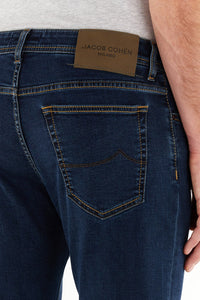 Bard LTD Regular-Slim 5 Pocket Jeans in Medium Blue Stretch Denim