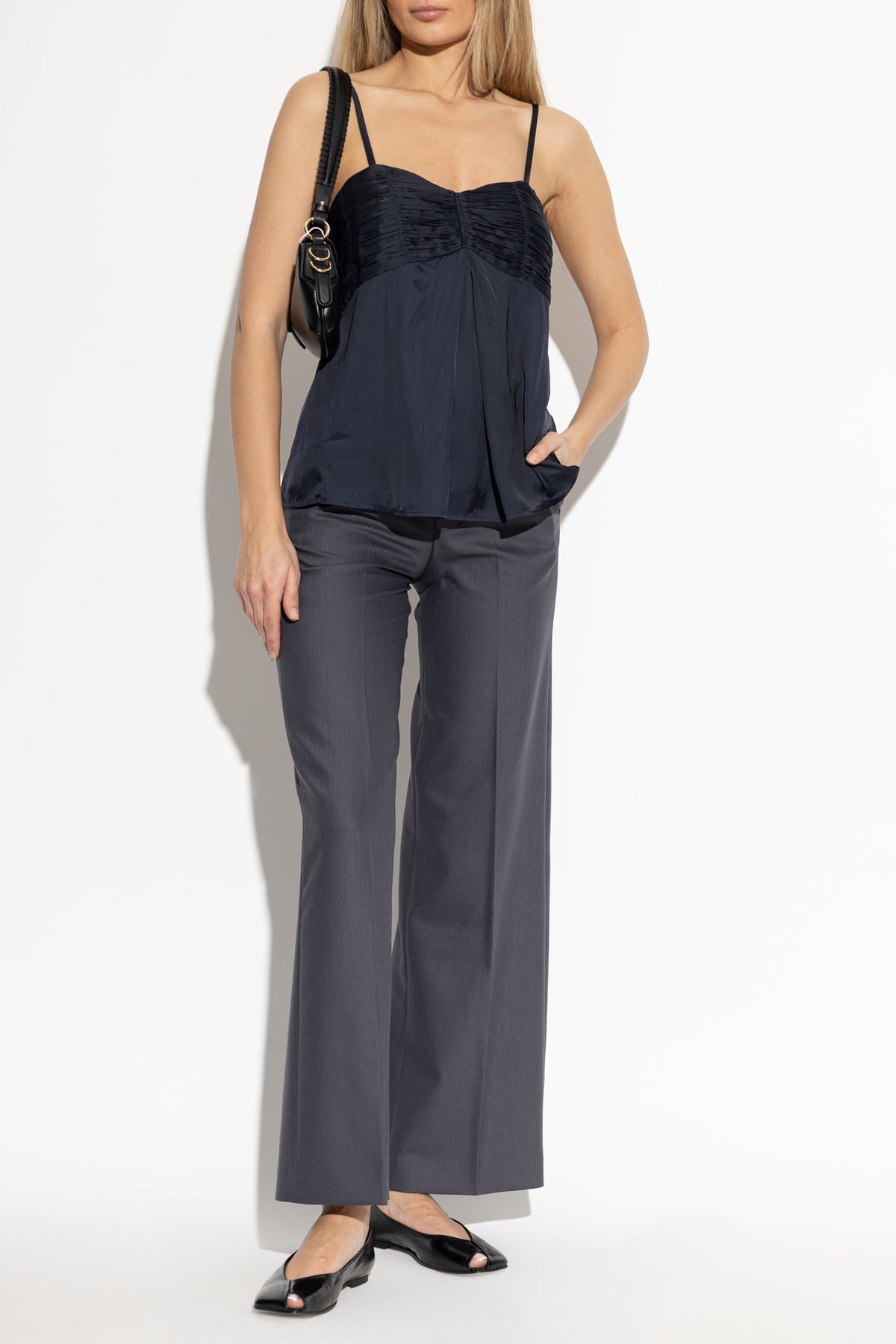 CIPPIE SATIN TOP