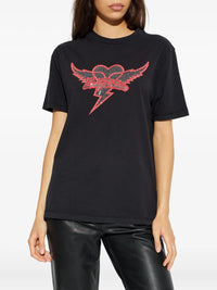 EDWIN HEART WINGS STRASS TSHIRT