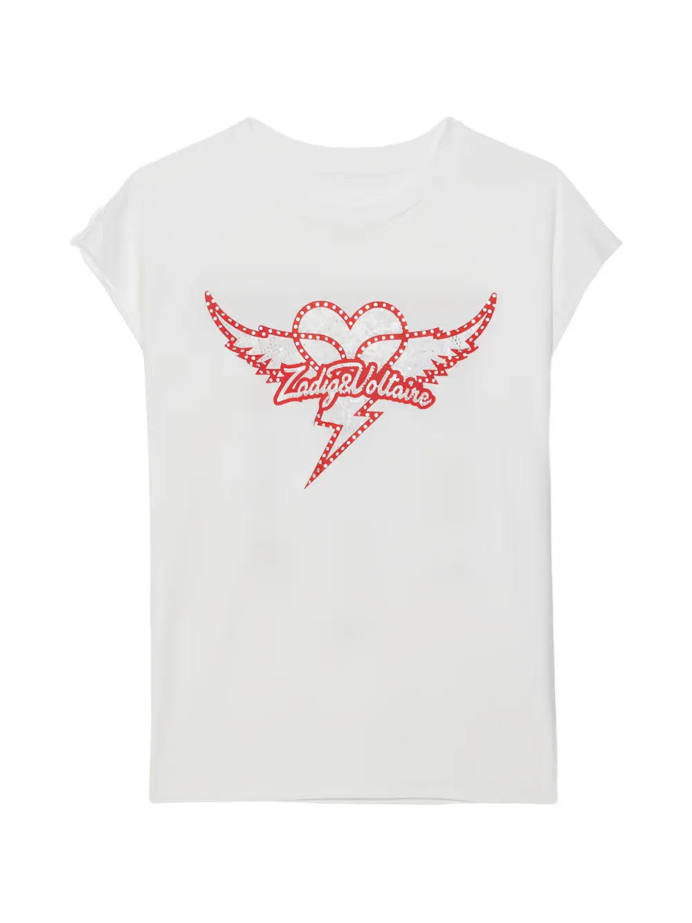 CLOE HEART WINGS STRASS TSHIRT