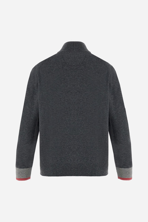 FULL ZIP SWEATER SOFT WOOL