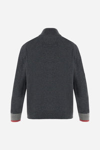 FULL ZIP SWEATER SOFT WOOL