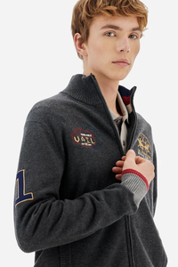 FULL ZIP SWEATER SOFT WOOL