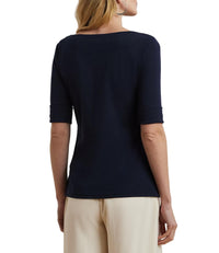 Judy Elbow-Sleeve Knit Top