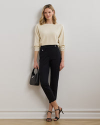 Zinleah Ankle Flat-Front Pants