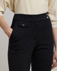 Zinleah Ankle Flat-Front Pants