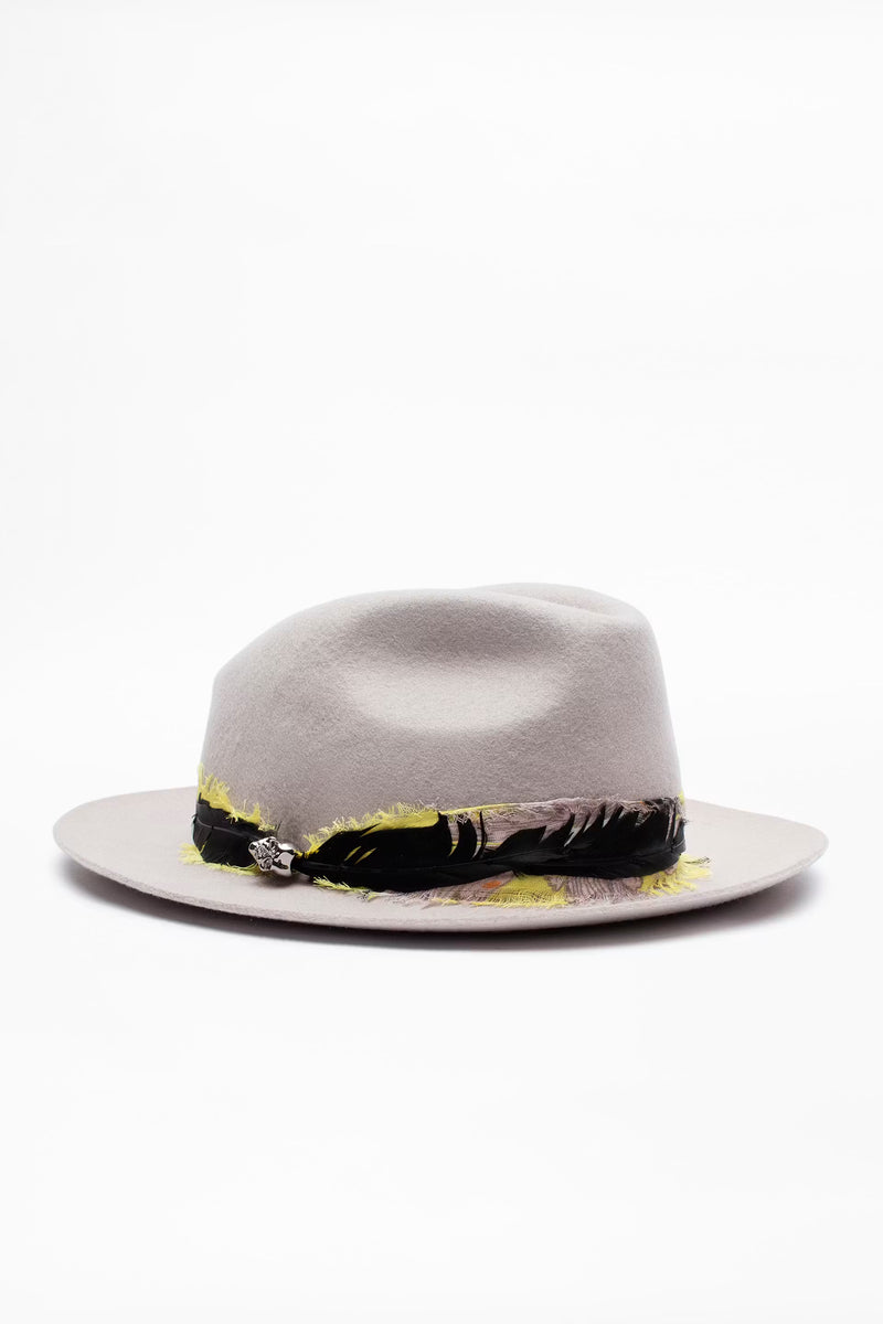Alabama Boiled Wool Beige Hat