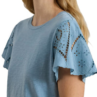 Cotton Slub Jersey-Knit Pullover Top